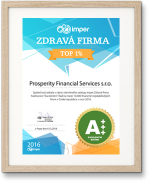 Certifikát ZDRAVÁ FIRMA 2016