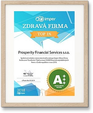Certifikát ZDRAVÁ FIRMA 2018