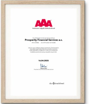 Certifikát AAA